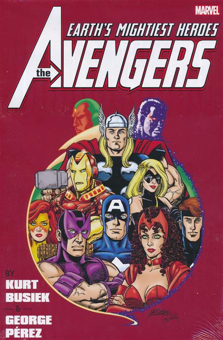 Avengers by Busiek and Perez Omnibus HC Vol 1 Perez Anniversary Cover