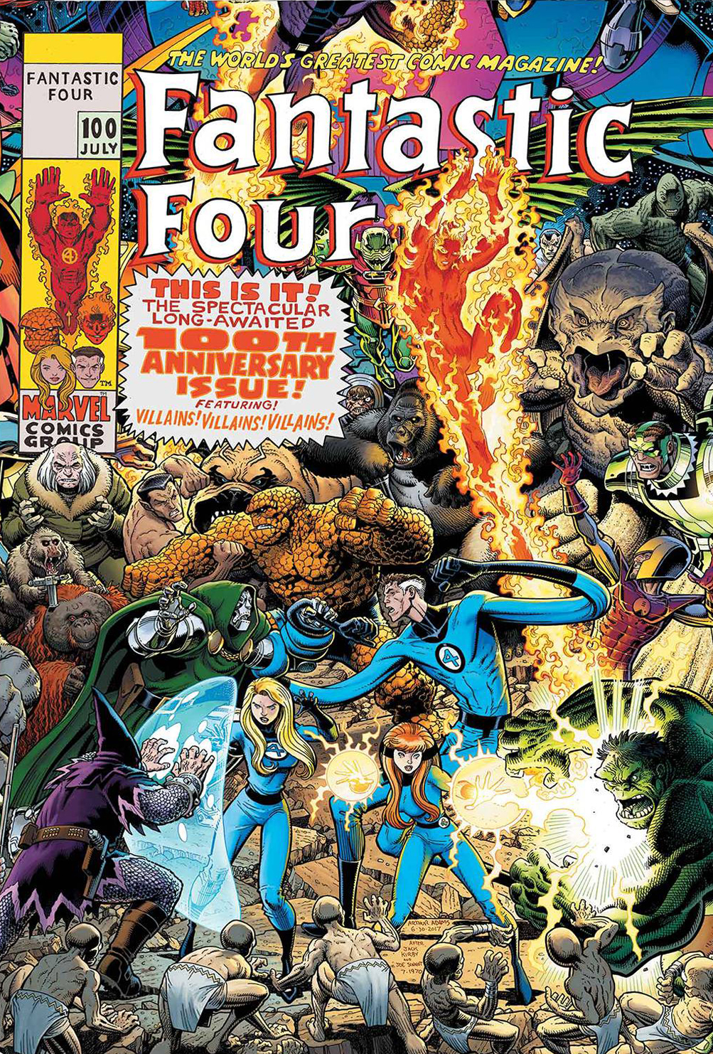 Fantastic Four Omnibus HC Vol 4 Adams Cover