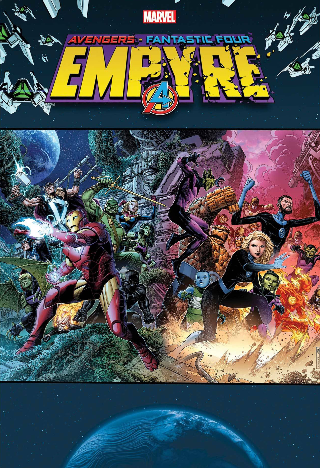 Empyre Omnibus HC Avengers Fantastic Four Cover