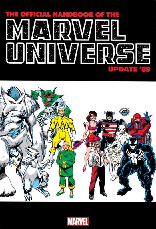 Official Handbook Of The Marvel Universe Update 89 Ron Frenz Venom Cover HC