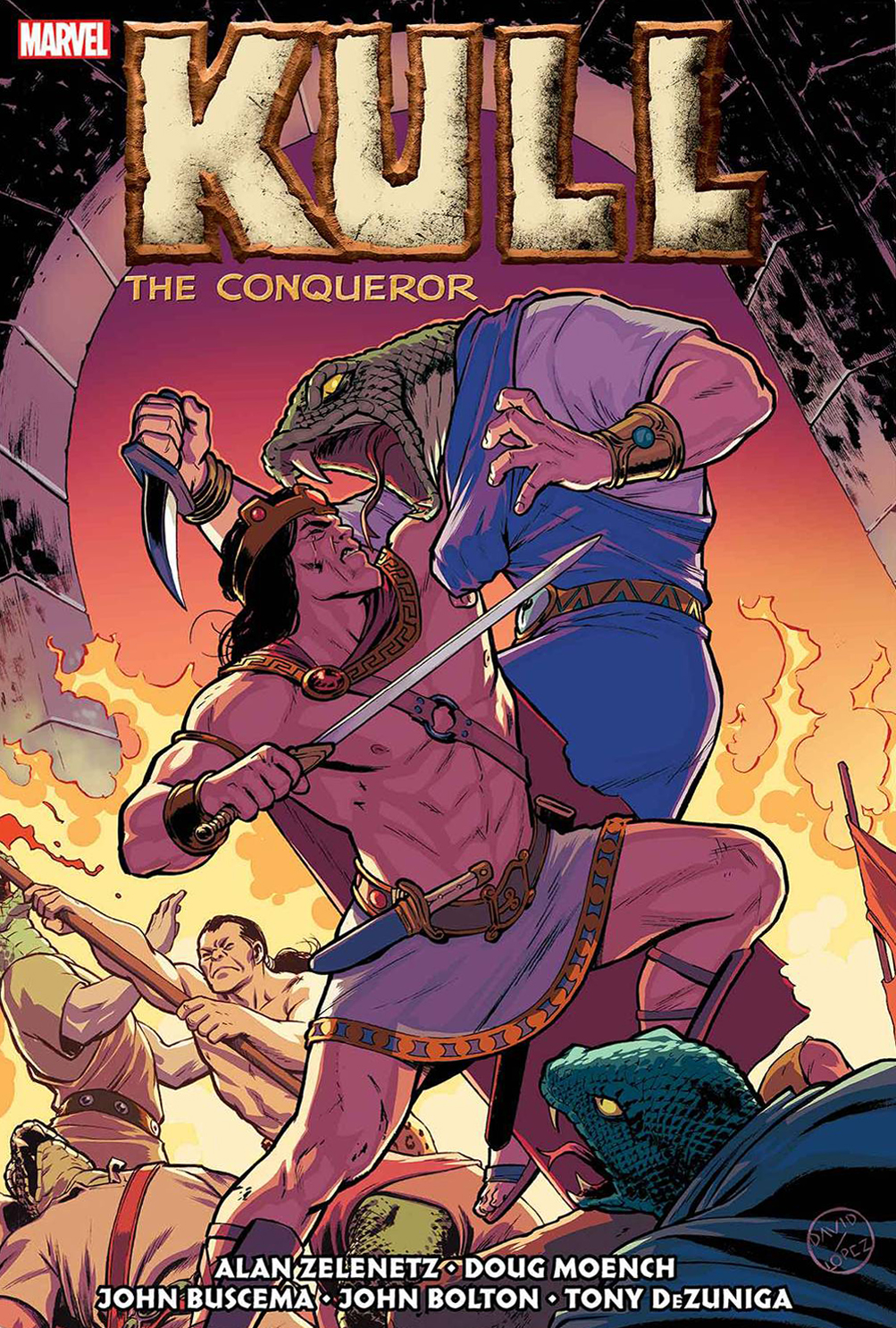 Kull The Conqueror Omnibus HC Original Marvel Years Lopez Cover