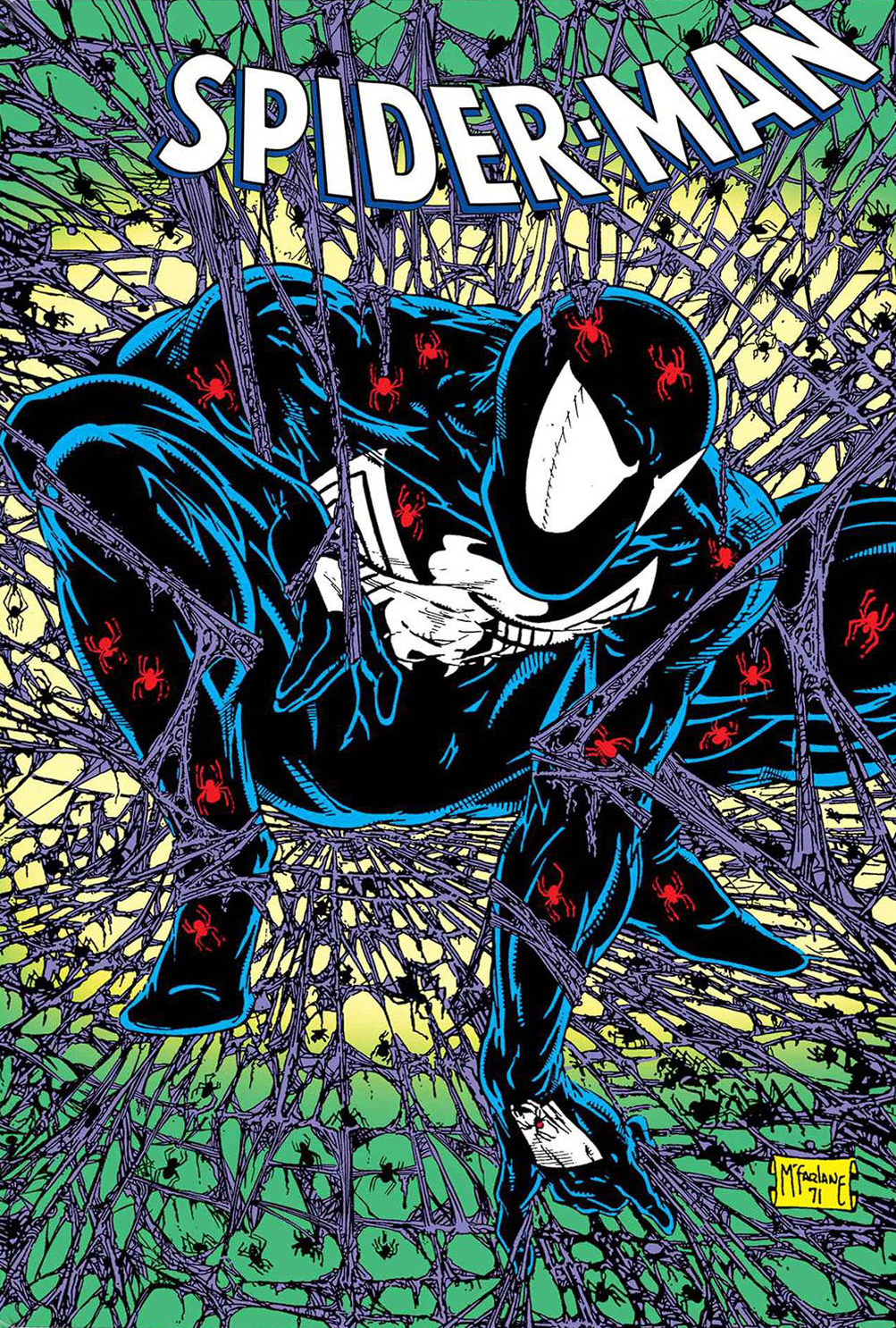 Spider-Man by Todd McFarlane Omnibus HC Black Costume Cover