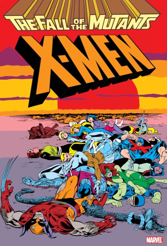 X-Men Omnibus HC Fall Of The Mutants Davis Cover